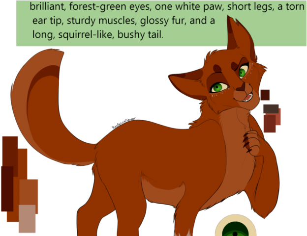 Fur Clipart Orange Cat - Warrior Cat Ear (640x480), Png Download