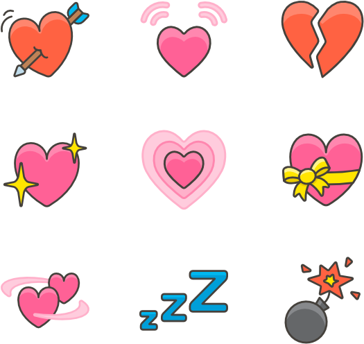 Emoji - Heart (600x564), Png Download