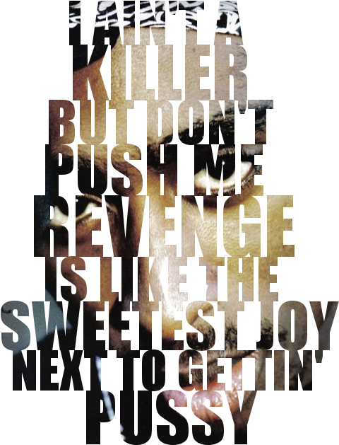 I Aint A Killer But Dont Push Me - Poster (500x666), Png Download