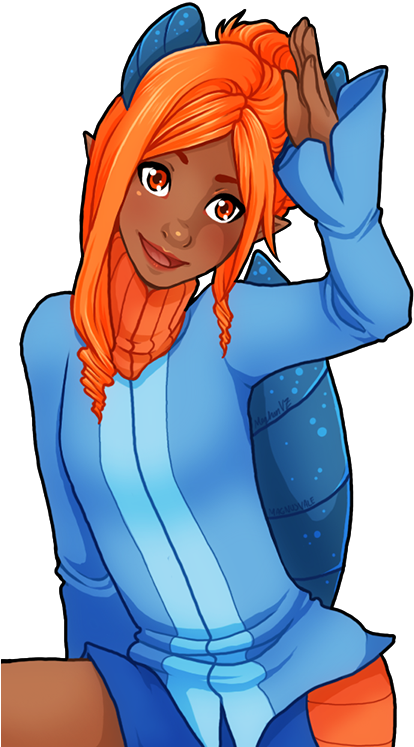 Lulu The Swampert Is Getting New Art Too I Like Her - Cartoon (459x756), Png Download