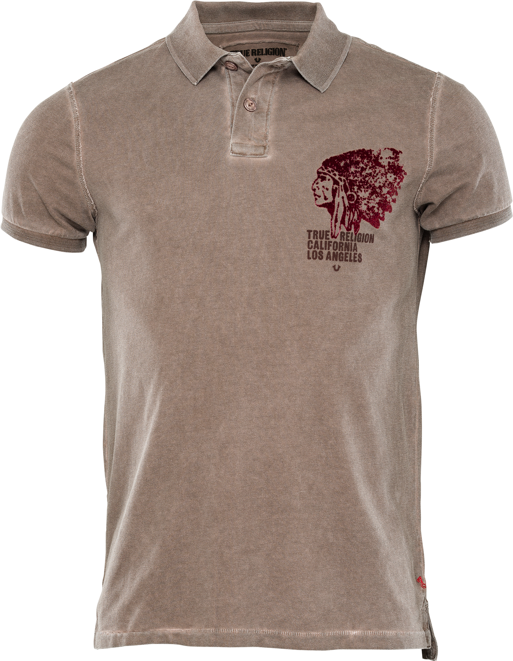 Polo Piqué Mit Indian Print - Polo Shirt (1687x2165), Png Download