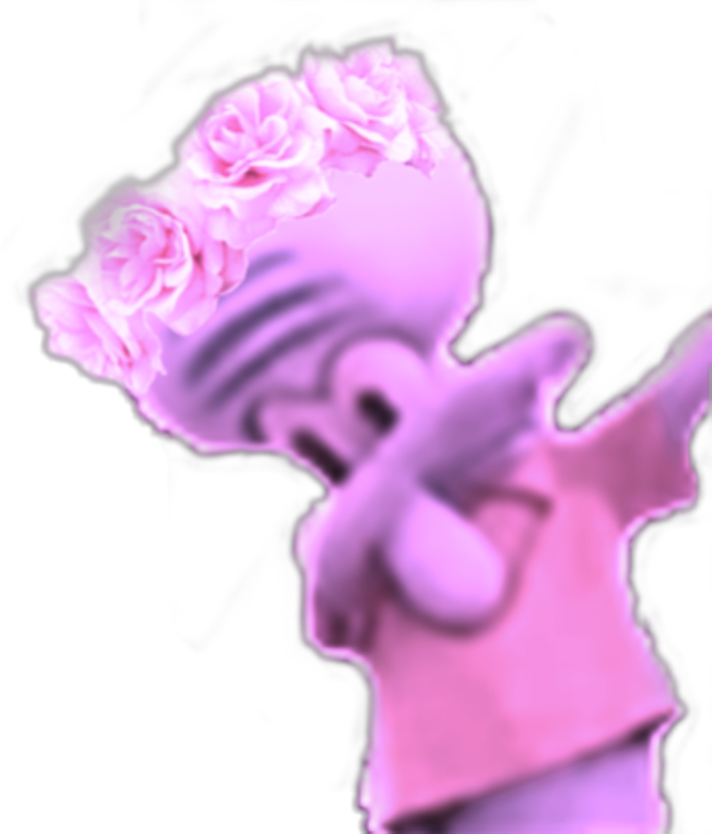 Meme Aesthetic Squidward Sticker By Max El Rat - Aesthetic Squidward (1024x1199), Png Download