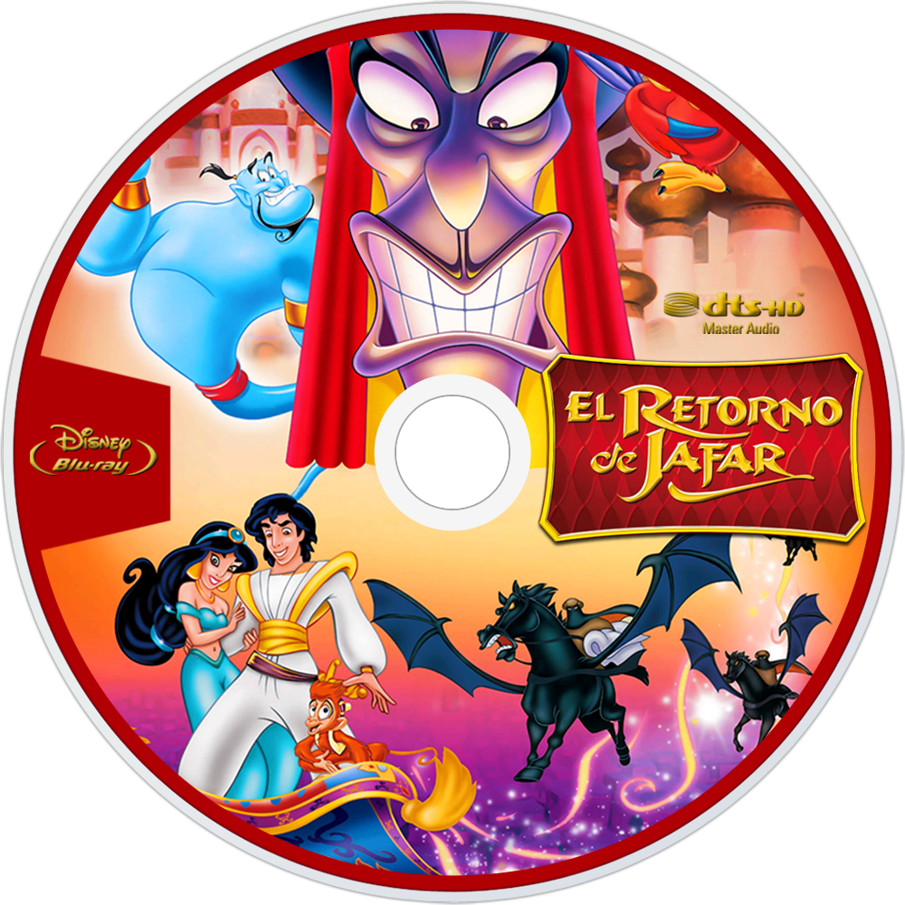 The Return Of Jafar Bluray Disc Image - Return Of Jafar Movie Poster (1000x1000), Png Download