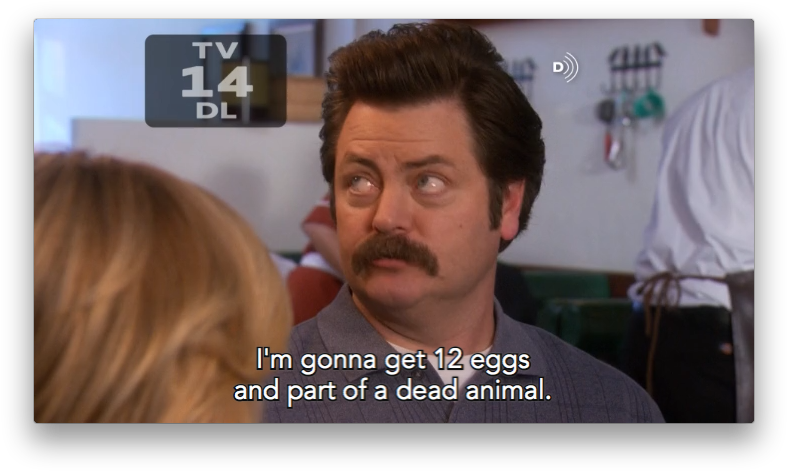 Ron Swanson's “breakfast Of The Champions” - Office Planking (800x484), Png Download