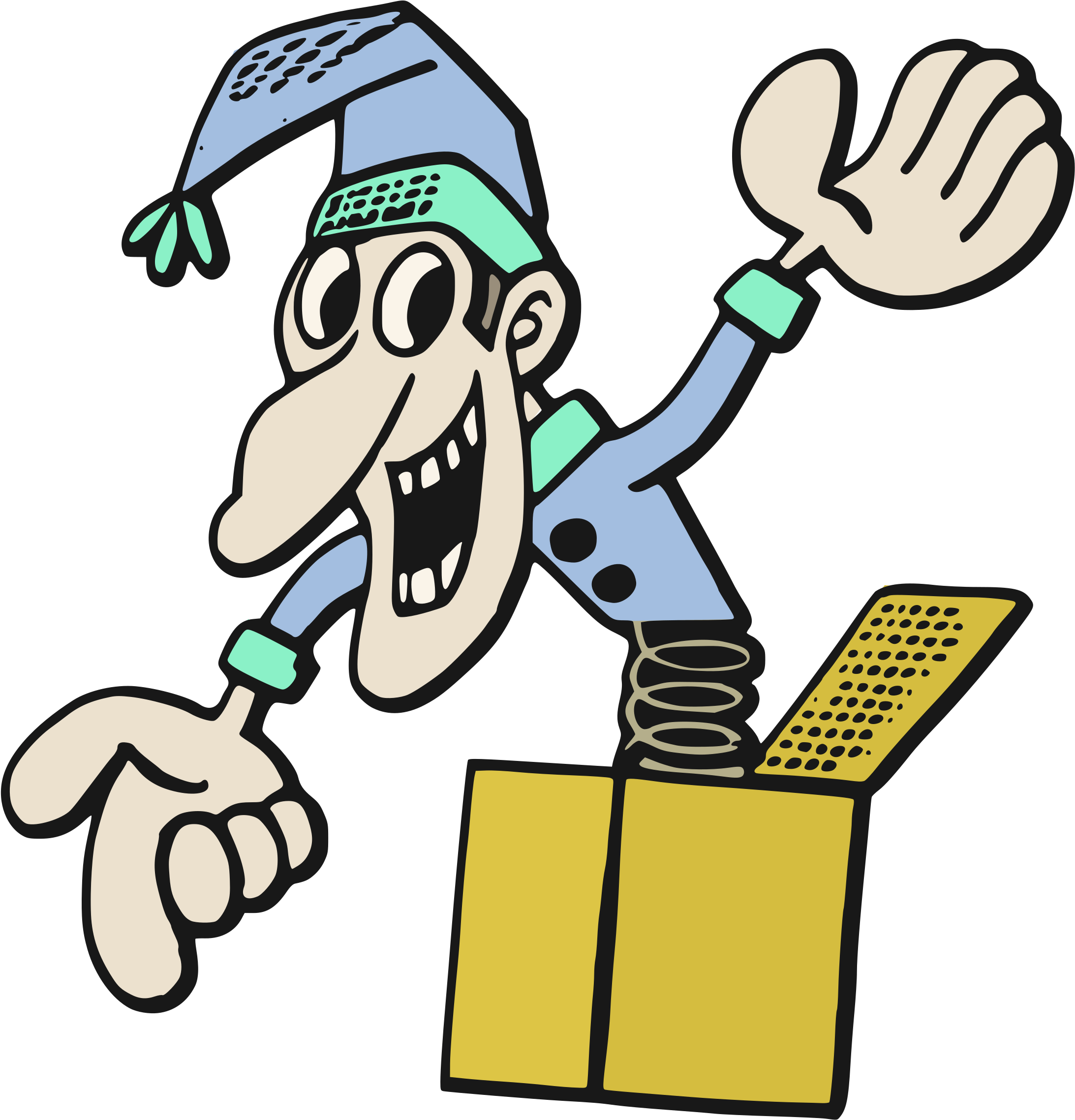 Jack In The Box Colour - Jack In The Box Clipart Black And White (800x800), Png Download