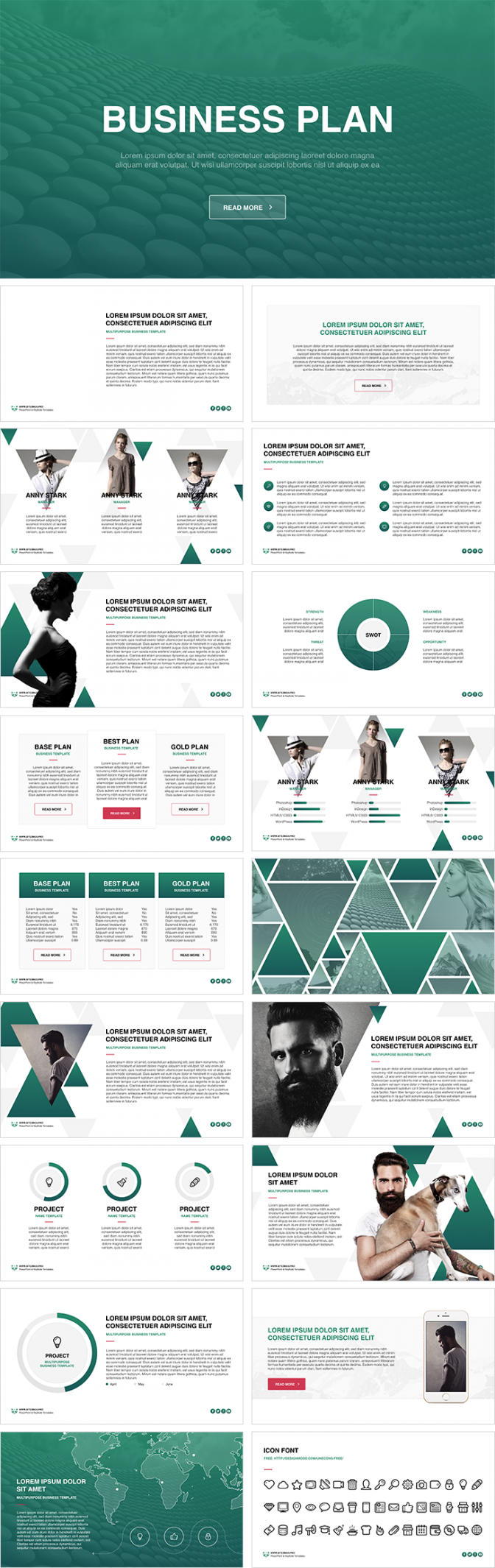 Large Size Of Business Plan Free Powerpoint Template - Business Plan (672x2130), Png Download