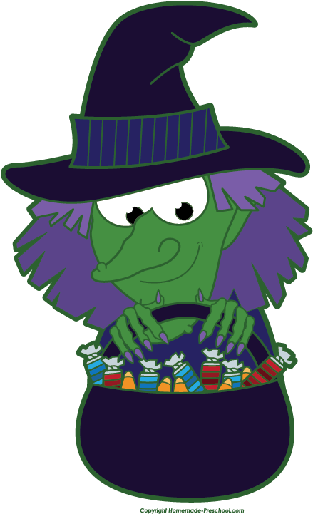 Free Clip Art Witch Clipart Image - Candy Witch Clipart (439x721), Png Download