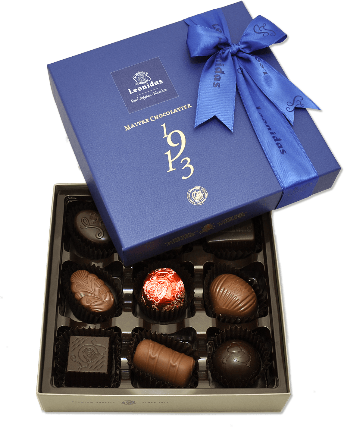 Small Blue Signature Gift Box - Giri Choco (1200x1455), Png Download