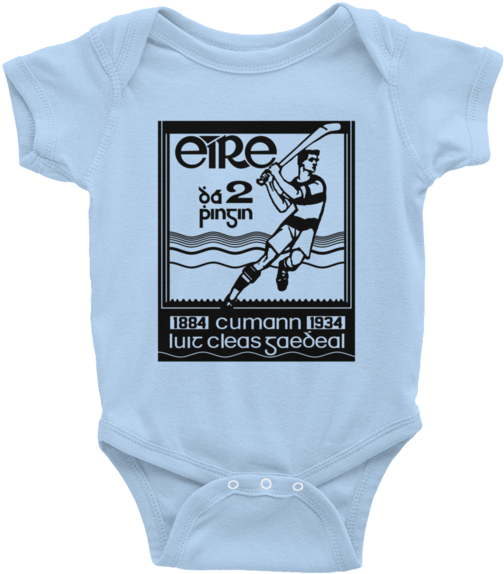 Hurling Stamp Baby - Infant Bodysuit (600x600), Png Download