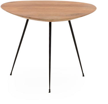 Image For Wood End Table With Metal Legs From Brault - Coffee Table (519x804), Png Download
