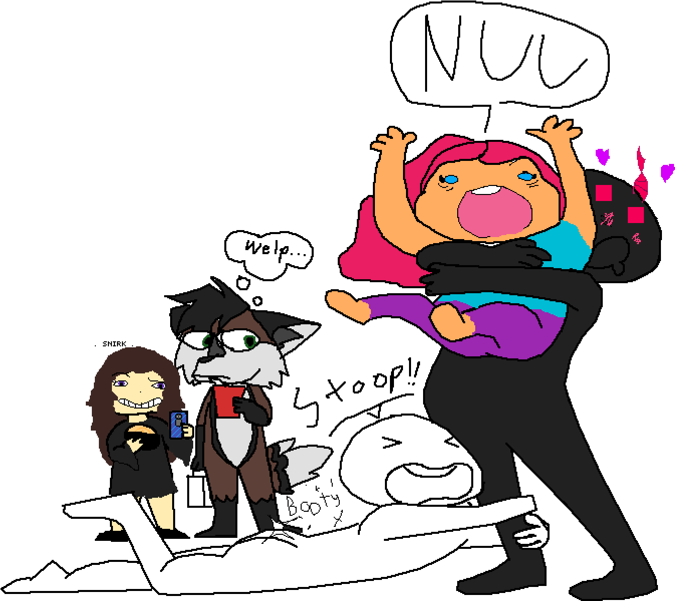 Haha *smirk* - Cartoon (1400x1400), Png Download