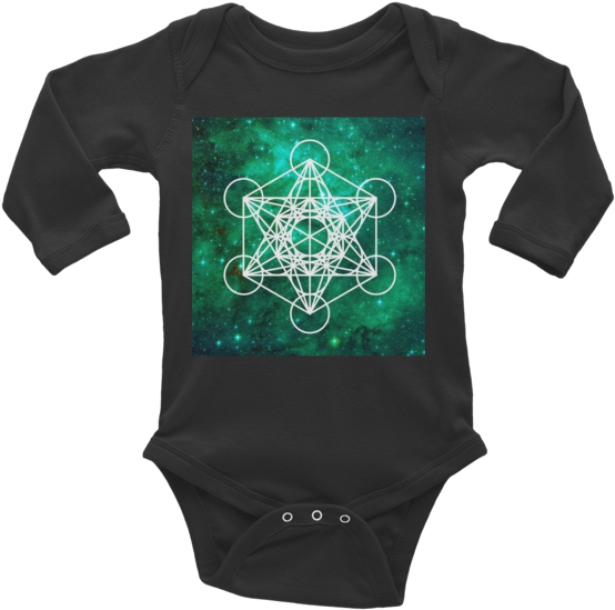 Space ♥♥ Metatron's Cube Infants Apparel - Beard Baby Clothes Grandpa (600x600), Png Download