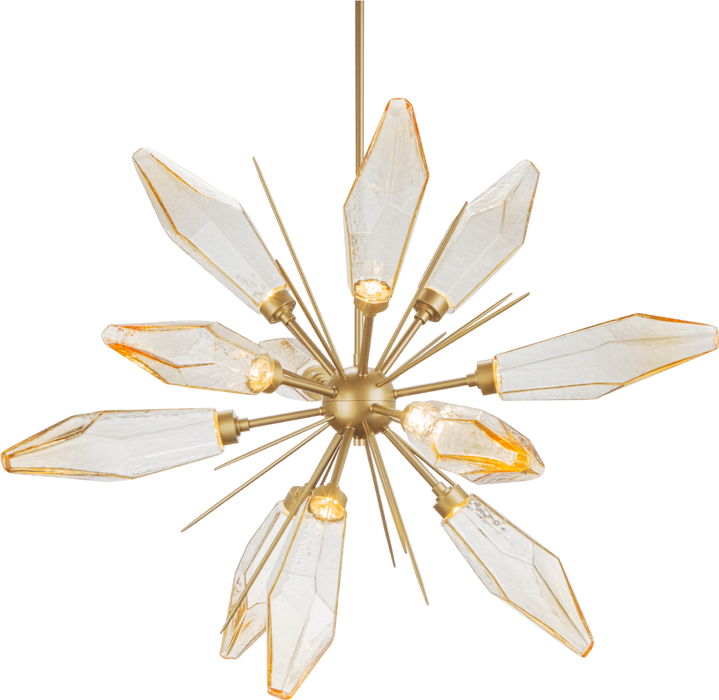 Rock Crystal Starburst Chandelier 38″d - Chandelier (1500x1500), Png Download