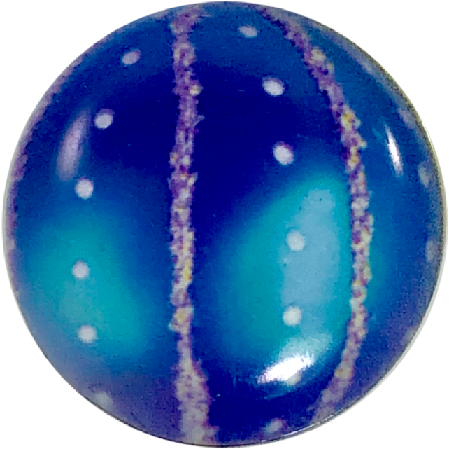 Painted Enamel Christmas Tree Ornament Blue 20mm - Sphere (1000x992), Png Download