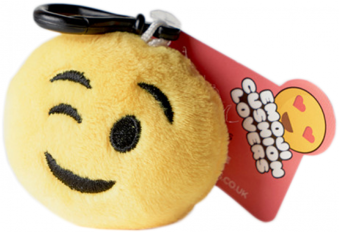 Emoji Keyring - Wink Wink - Smiley (736x460), Png Download