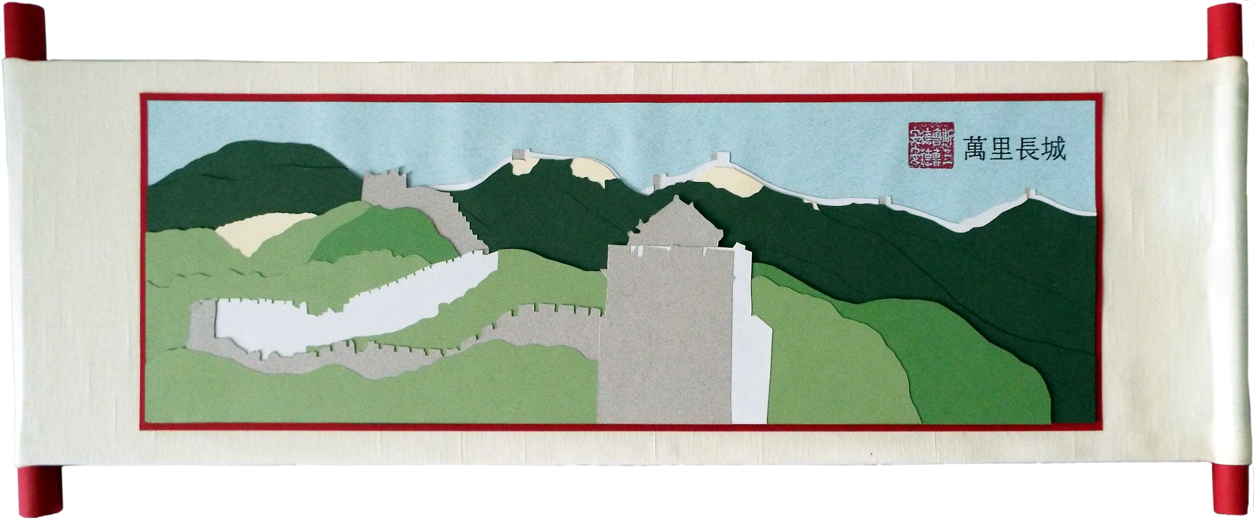 Description In Caption Great Wall Tower Near Jianshangling - Grass (4275x1775), Png Download