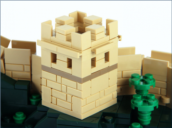 Lepin 17010 Great Wall Of China 617pcs Architecture - Lego (670x741), Png Download
