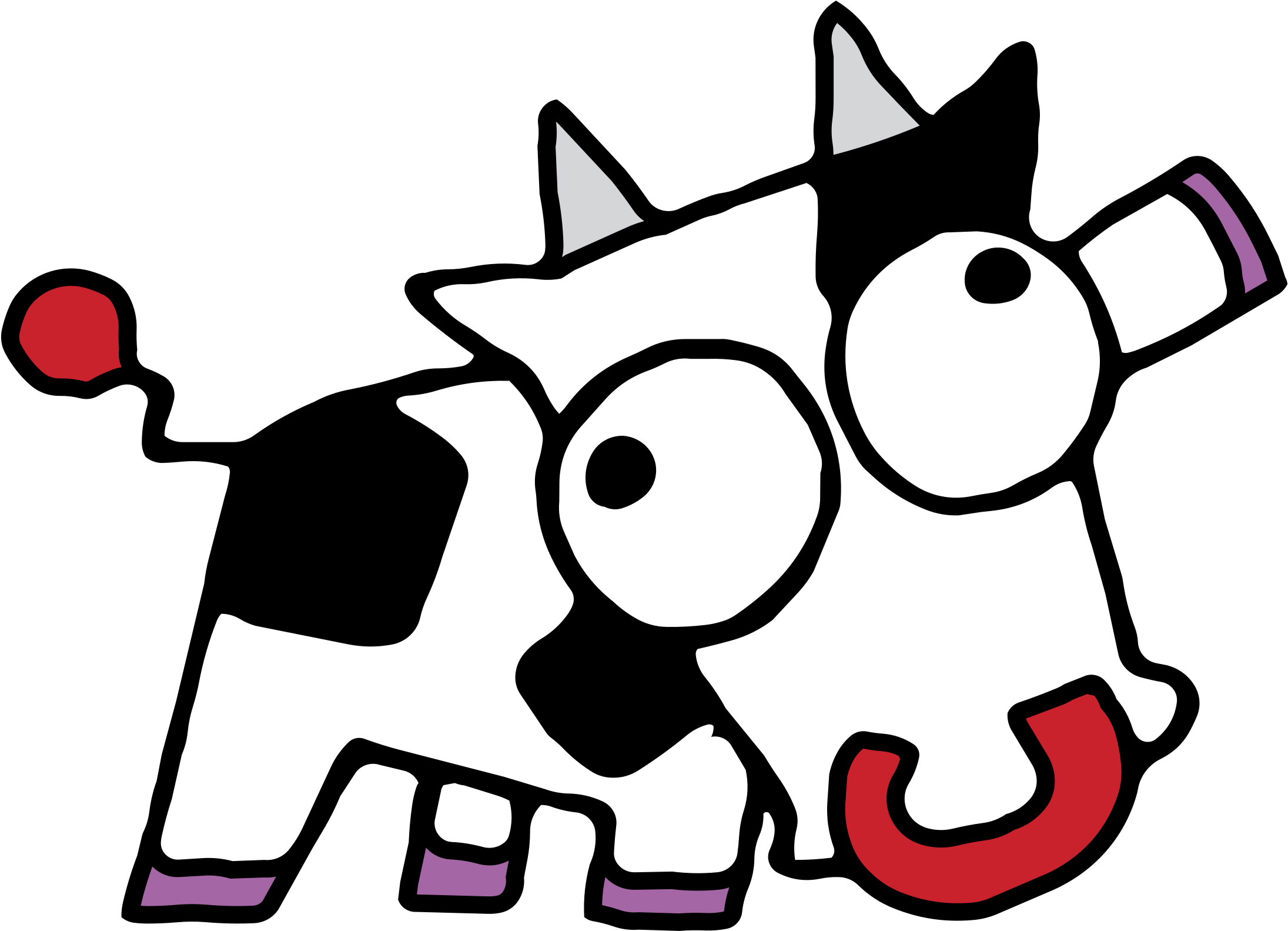 Kooky Cow Logo Png Transparent - Adesivo Vaca Louca (2400x2400), Png Download