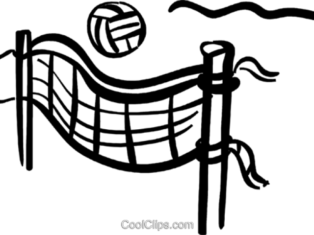 Banner Free X Carwad - Transparent Black Volleyball And Net (640x480), Png Download