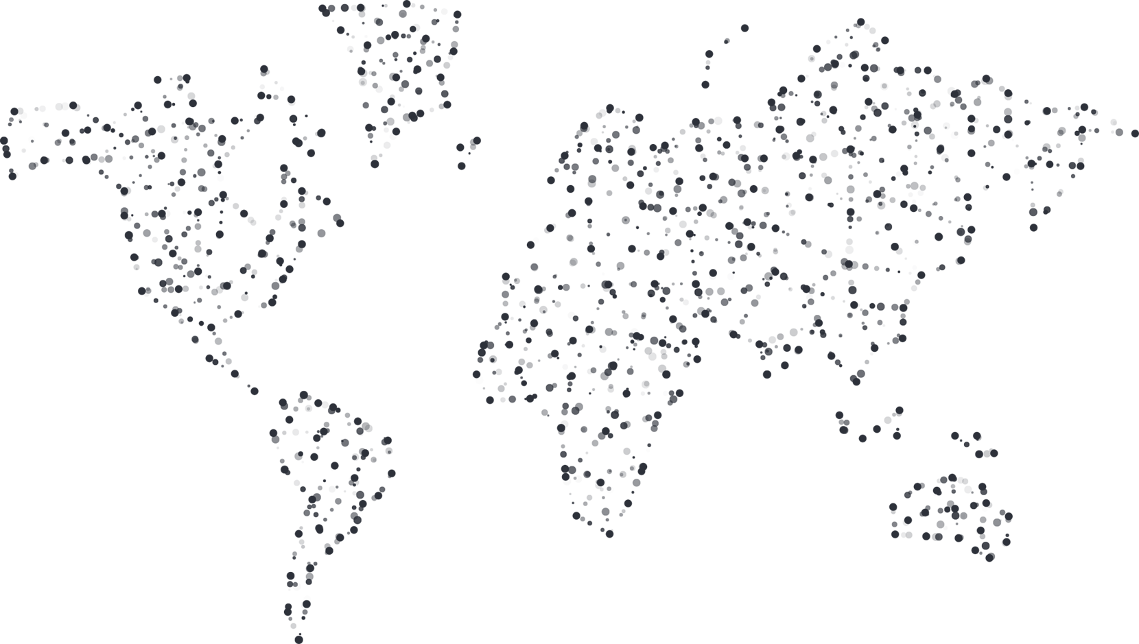 Dots - Abstract Telecommunication World Map Png (1660x939), Png Download