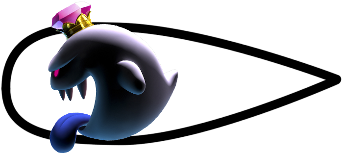 While King Boo's Shape Does Not Match Perfectly, He - King Boo Luigi's Mansion (805x384), Png Download