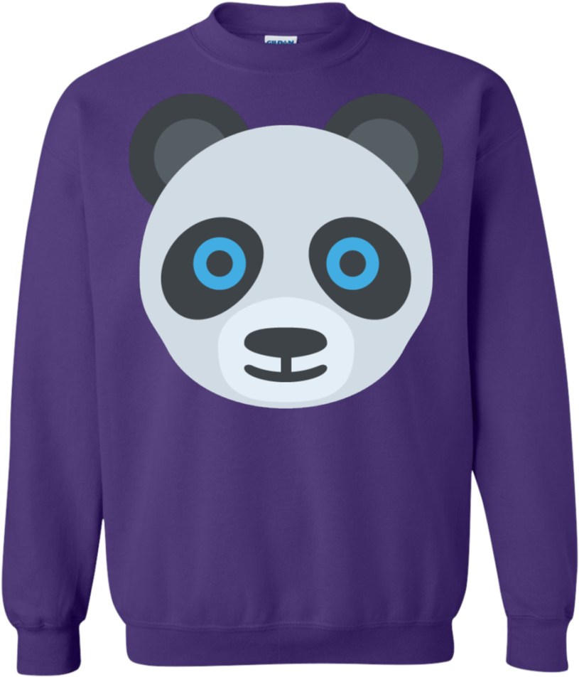 Panda Face Emoji Sweatshirt - Shirt (960x960), Png Download
