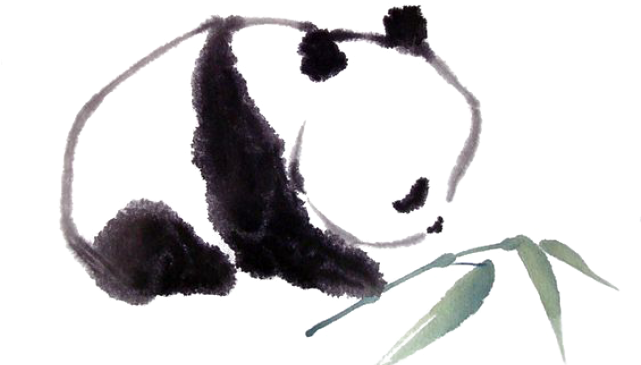 Drawn Red Panda Emoji - Easy Chinese Brush Painting (640x480), Png Download