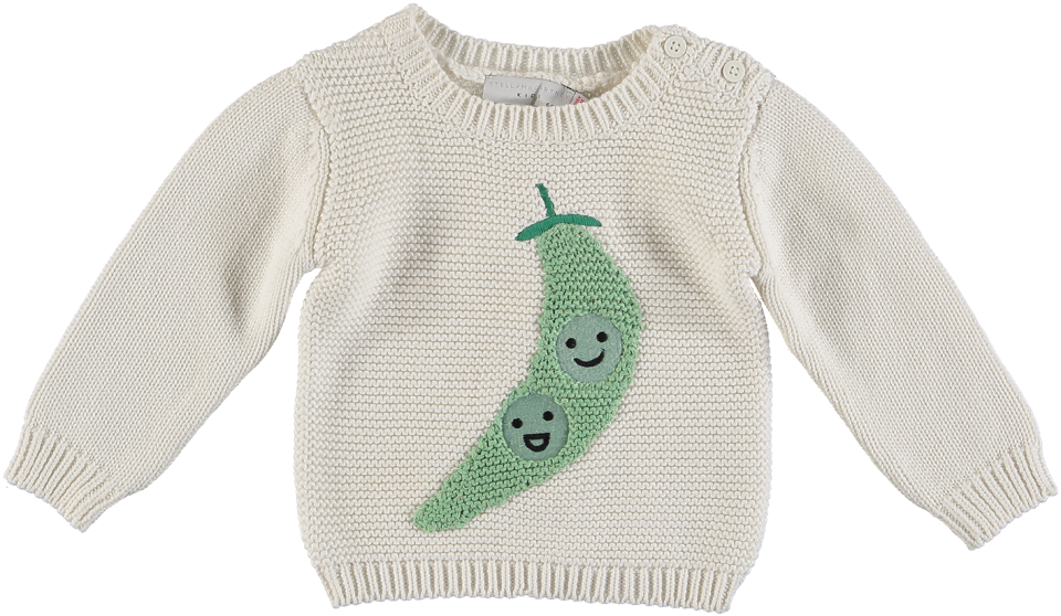 Stella Mccartney Kids Thumper Baby Jumper Peas In A - Cardigan (960x720), Png Download