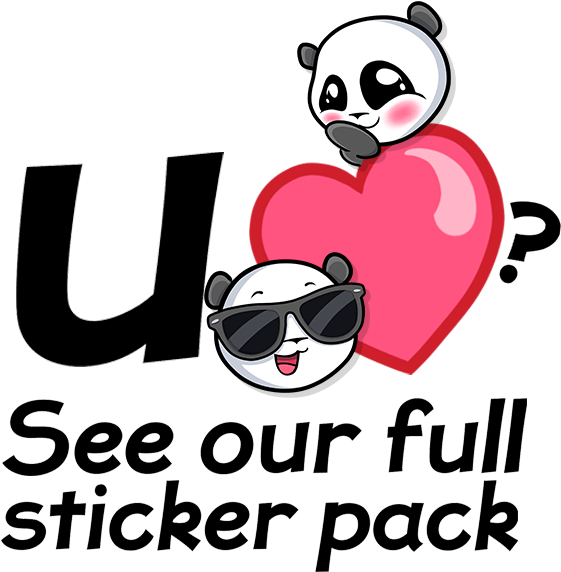Emoji Panda Stickers For Imessage Messages Sticker-10 (618x618), Png Download