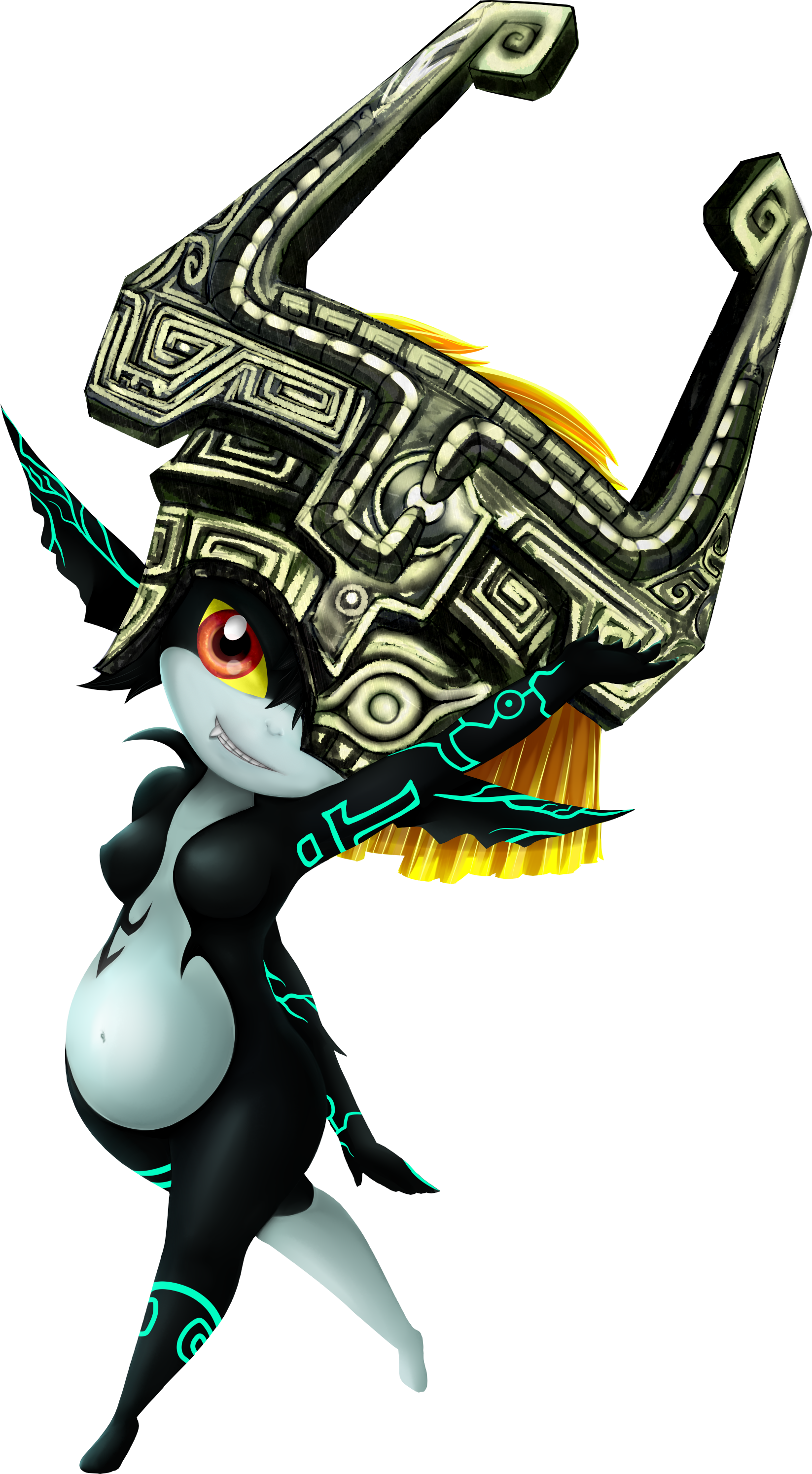 Midna - Midna Transparent (1647x2989), Png Download