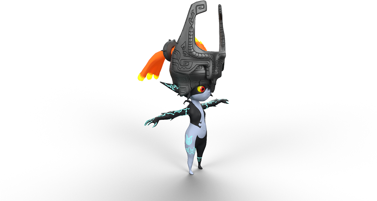 In This Project I Tried To Recreate The Character Midna - Action Figure (1200x675), Png Download