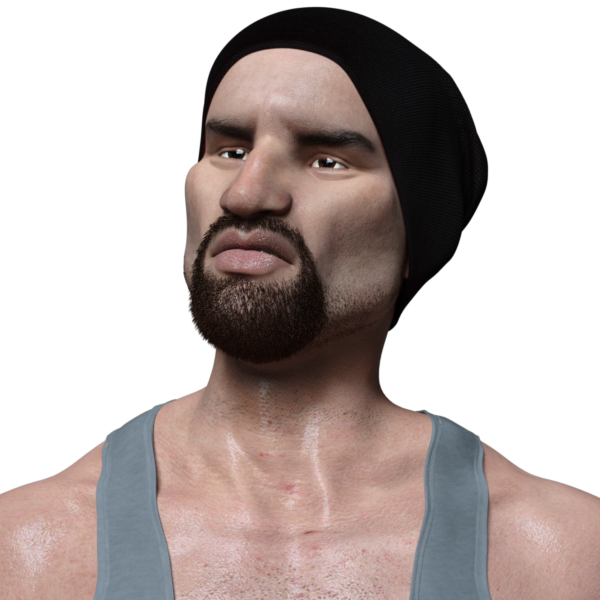 Hector Galindo Face By Stuart Wilson, On Flickr - Barechested (600x600), Png Download