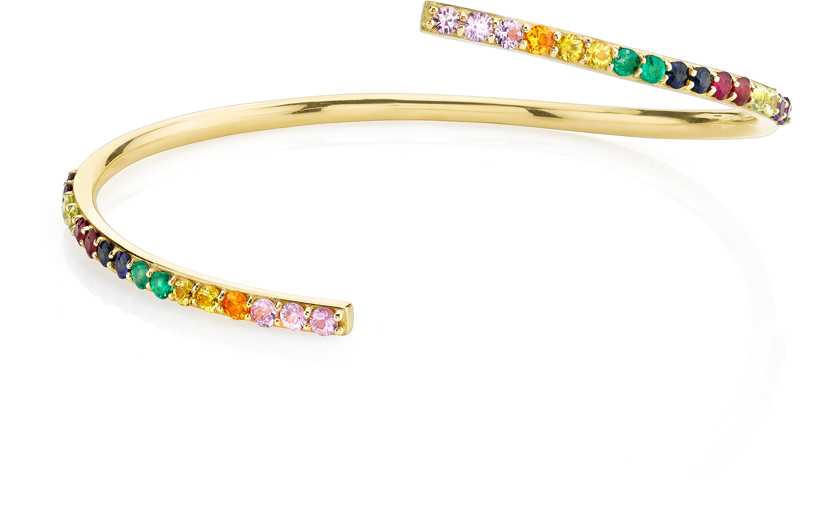 Rainbow Bypass Bracelet - Bangle (1800x1800), Png Download