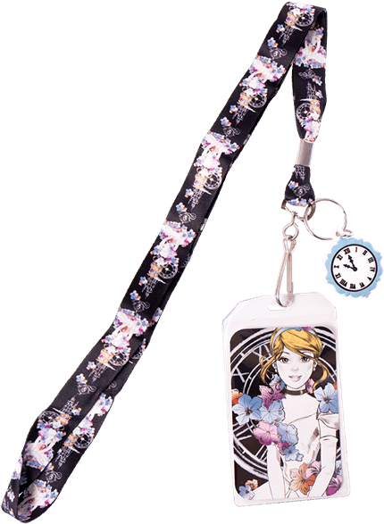 Cinderella Floral Loungefly Lanyard - Cartoon (600x600), Png Download