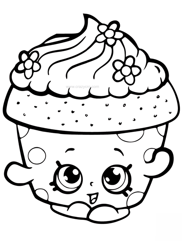 640 X 905 3 - Cute Cupcake Coloring Pages (640x905), Png Download