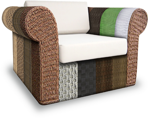 Virofiber - Transparent Tropical Rattan Chair Png (1140x495), Png Download