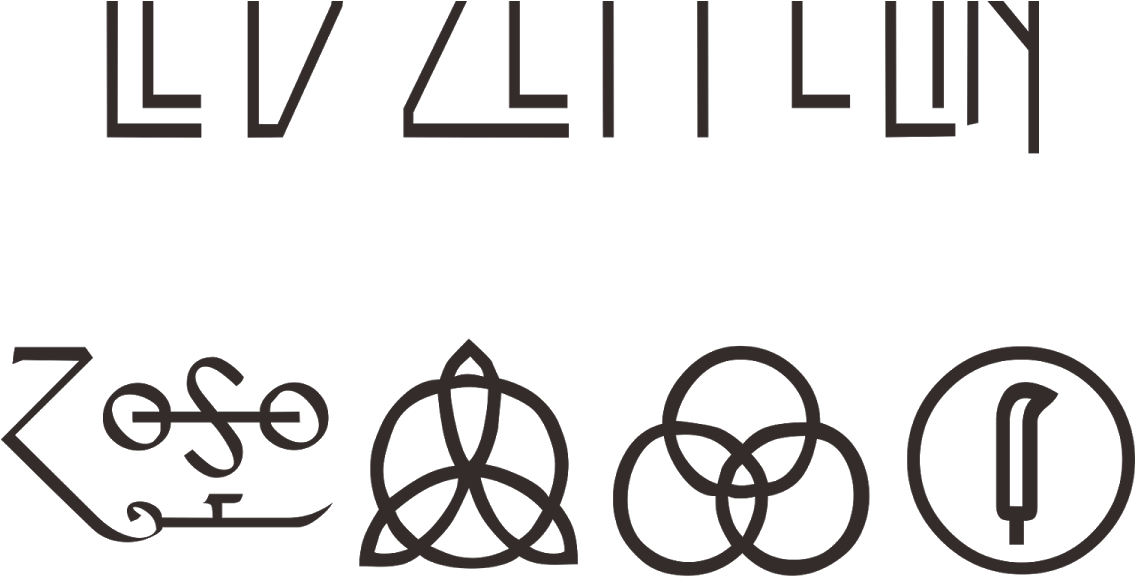 Led Zeppelin Symbols (1200x630), Png Download