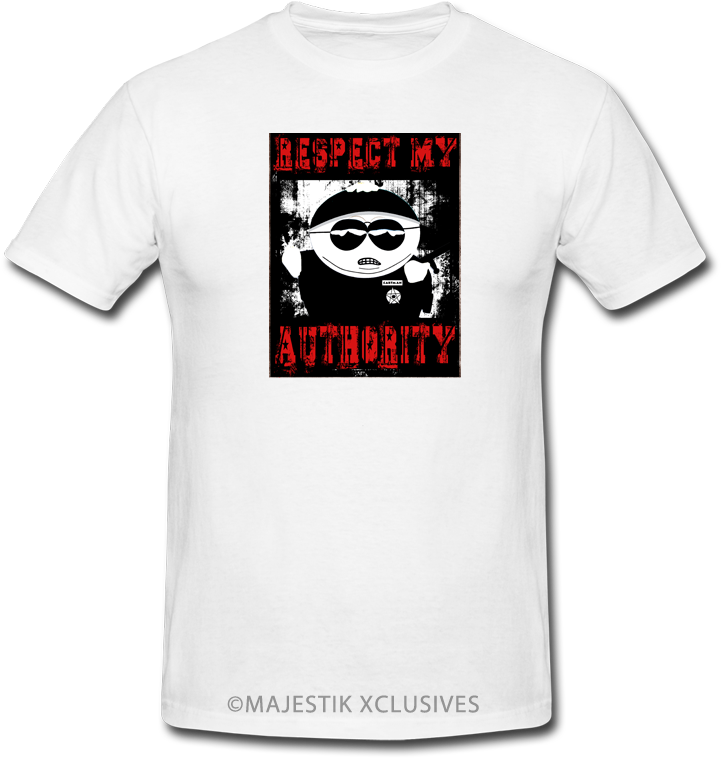 Respect My Authority T Shirt Cartman South Park Season - Will Drink Fireball Here Or There (800x800), Png Download