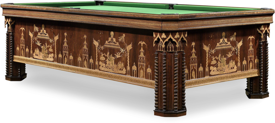 French Gothic Revival Billiard Table - Billiards Tables 15th Century (1250x1250), Png Download