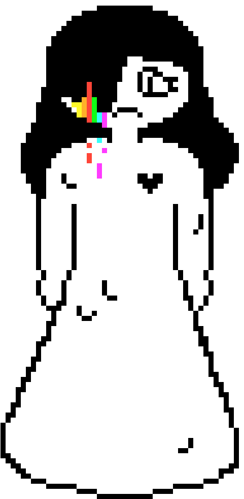 Slime Gal Is Melting - Illustration (640x990), Png Download