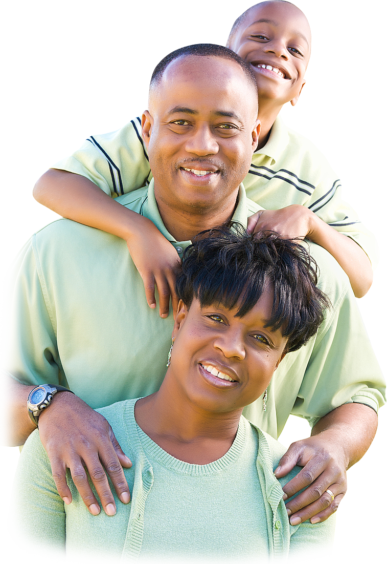 Kingdom Life Apostolic Church - Black Family Transparent Png (757x1101), Png Download
