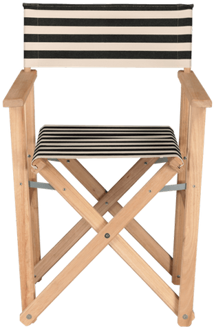 Black Director Chair Lido - Folding Chair (600x600), Png Download