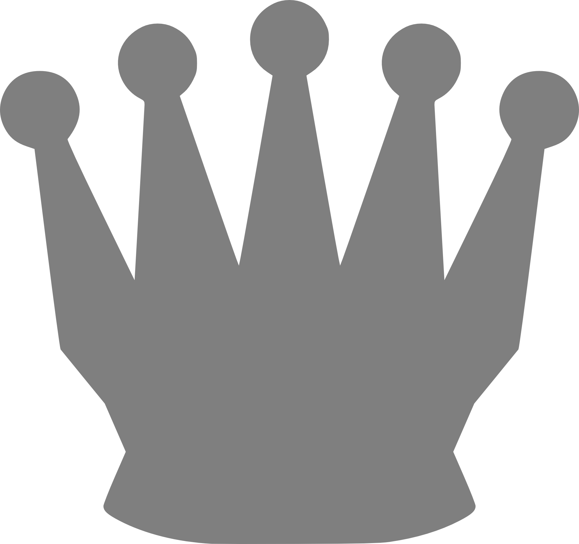Drawing Of Royal Crown With Edges - Red Crown (1920x1805), Png Download
