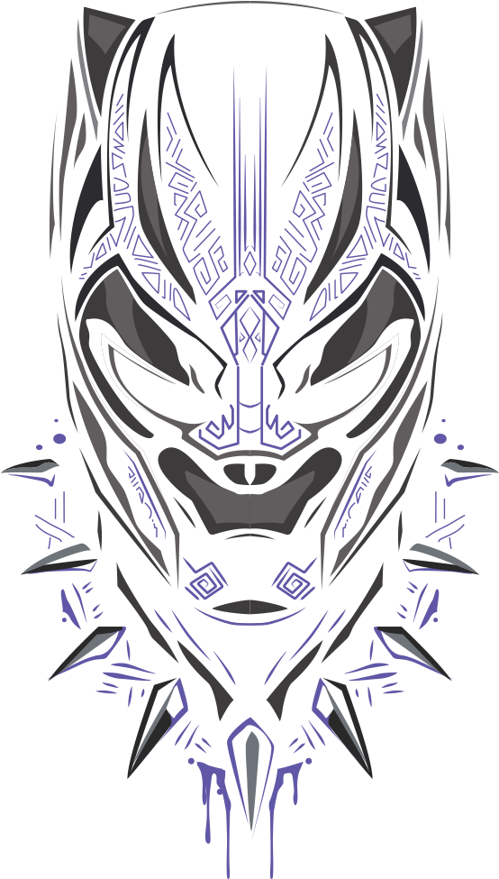 Black Panther - Illustration (1000x1000), Png Download