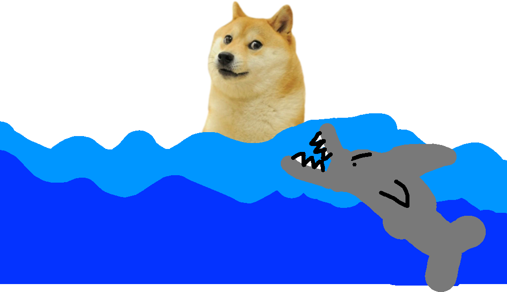 Doge - Shark - Hokkaido (1024x590), Png Download