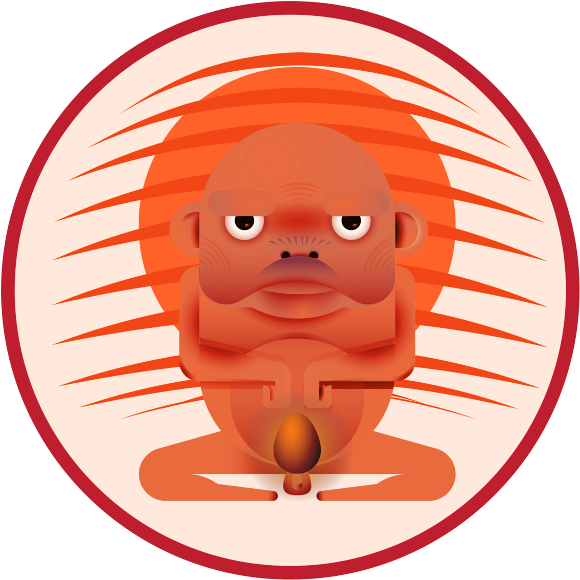 The Golden Egg - Smiley Face (1280x1280), Png Download
