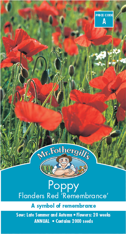 Mr Fothergill's Poppy Flanders Red Seeds - Flanders Poppy Seeds (800x800), Png Download