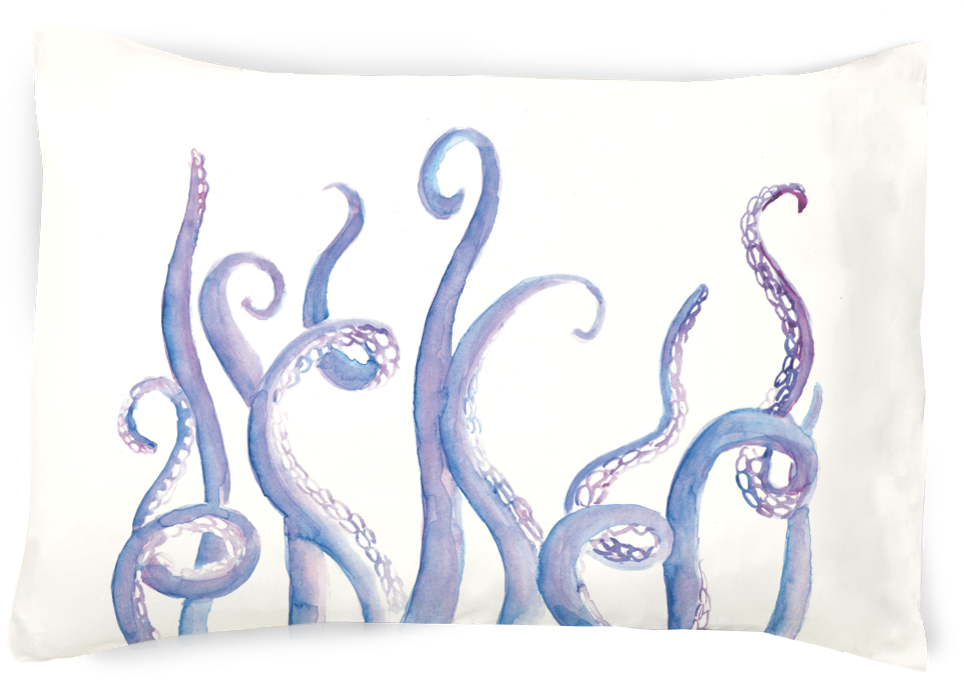 Octopus Raise The Roof Pillowcase - Throw Pillow (1136x937), Png Download