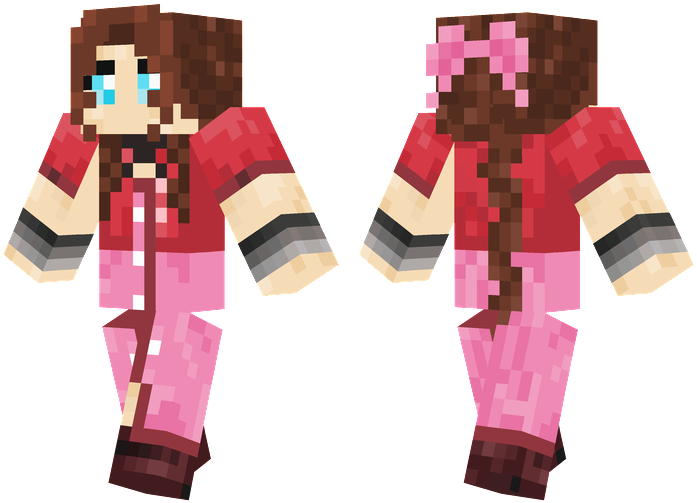 Aerith Gainsborough - Download Skin Minecraft Tf2 Spy (716x514), Png Download