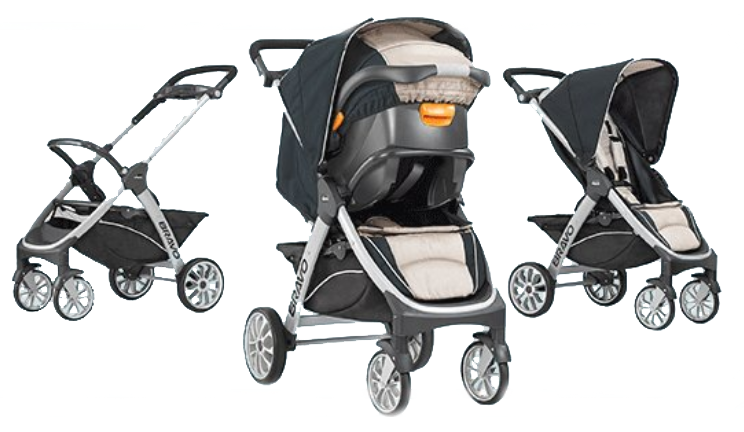 Chicco Trio Travel System - Chicco Coche Travel System Bravo (744x432), Png Download